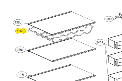 5035JA1001E Flaskehylde